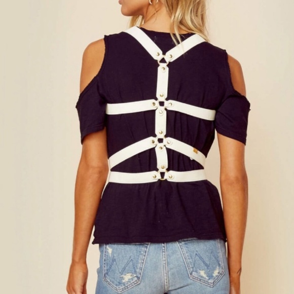 For Love & Lemons Faux Leather Harness - Picture 3 of 9